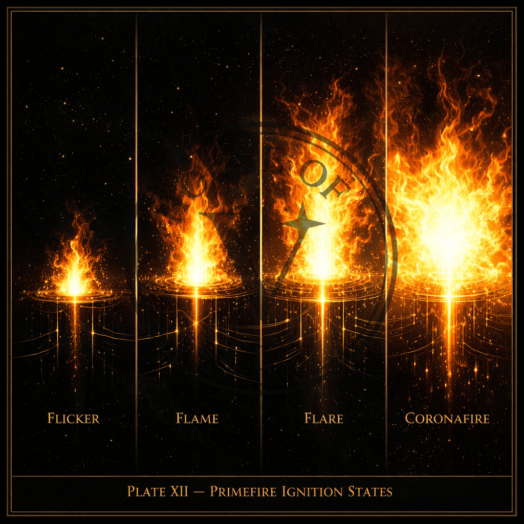 Plate XII — Primefire Ignition States